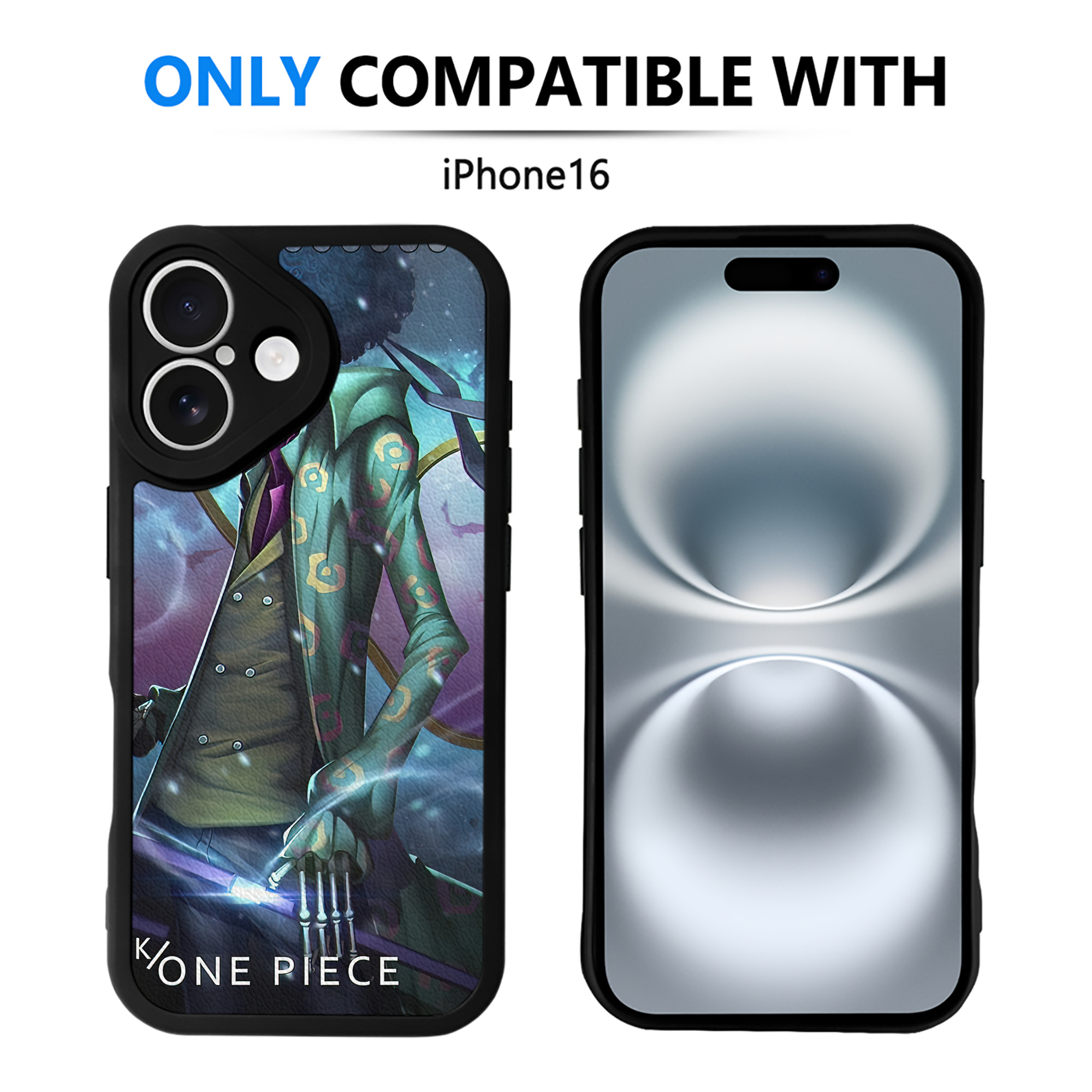 （画像用） ワンピース ONE PIECE 【iPhone 16シリーズ対応】シリコンスマホケース（レザー調） 材質：シリコン